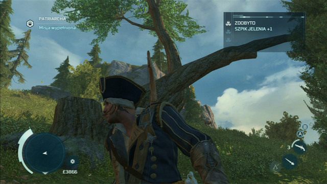 Twoim kolejnym celem jest potężny jeleń przebywający na północy - Towarzystwo łowieckie | Zadania klubów w Assassins Creed 3 - Assassins Creed 3 - poradnik do gry