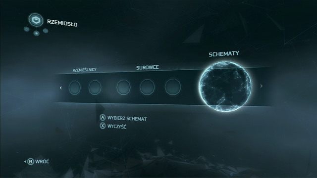 Rzemiosło - ekran rzemiosła umożliwia tworzenie z posiadanych materiałów zupełnie nowych przedmiotów, które można potem sprzedać lub wykorzystać do walki z Templariuszami - Funkcje osady w Assassins Creed 3 - Assassins Creed 3 - poradnik do gry