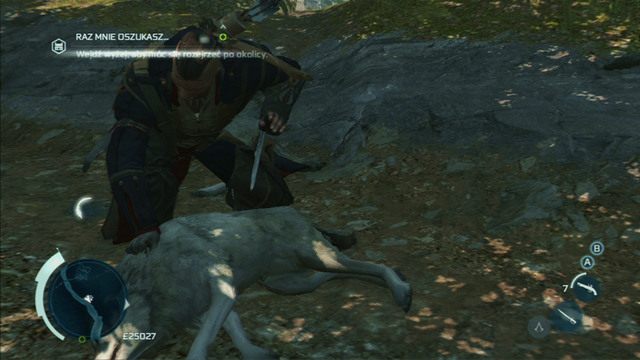 Po krótkiej rozmowie będziesz musiał zabić trzy zaznaczone na mapie wilki - Zadania Myriam w Assassins Creed 3 Remastered - Assassins Creed 3 - poradnik do gry