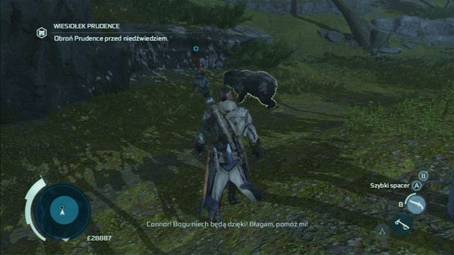 Zbadaj ślady kobiety i idź do kolejne okręgu w poszukiwaniu następnych wskazówek - Zadania Warrena i Prudencea w Assassins Creed 3 - Assassins Creed 3 - poradnik do gry