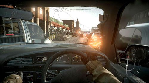 Zwolnij i po prostu zacznij rozpychać samochody wjeżdżając między nie (obrazek powyżej) - 04 - Pościg - Kampania - Medal of Honor: Warfighter - poradnik do gry
