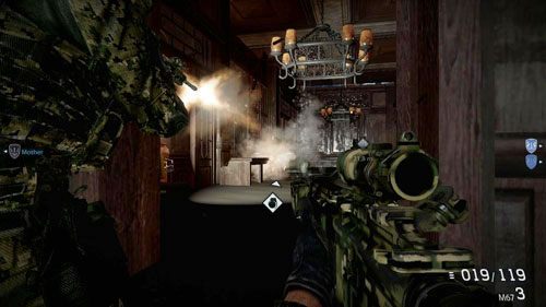 Przejdź przez drzwi po lewej, a potem wejdź do korytarza i podążaj dalej - 06 - Prąd strugowy - Kampania - Medal of Honor: Warfighter - poradnik do gry