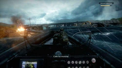 Obejrzyj animację i przygotuj się - teraz ty zajmiesz miejsce Stumpa i będziesz kierował łodzią - 06 - Prąd strugowy - Kampania - Medal of Honor: Warfighter - poradnik do gry