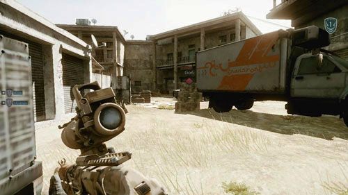 Biegnij prosto, a po dobiegnięciu do ściany skręć w lewo - 08 - W pogoni za Farazem - Kampania - Medal of Honor: Warfighter - poradnik do gry