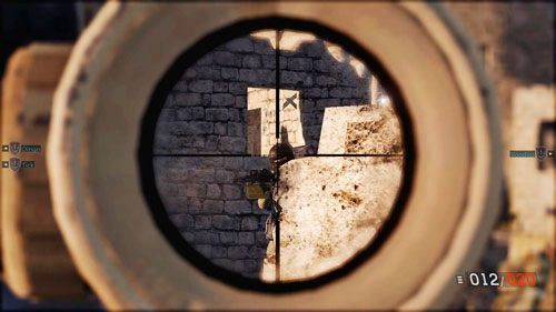 Jednak twoim głównym celem powinien być cekaemista z ciężkim pancerzem balistycznym - 09 - Po nitce do kłębka - Kampania - Medal of Honor: Warfighter - poradnik do gry