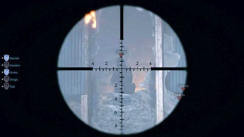 Po wstępnym oczyszczeniu placu dostaniesz nowe zadanie - wybicie snajperów w budynku - 11 - Starzy znajomi - Kampania - Medal of Honor: Warfighter - poradnik do gry