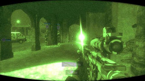 Od razu skręć w prawo i biegnij dalej tak, aby mieć mur po swojej prawej stronie - 13 - To już jest koniec - Kampania - Medal of Honor: Warfighter - poradnik do gry