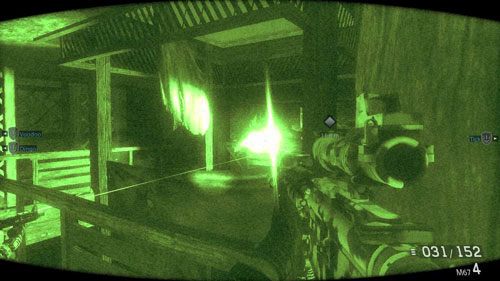 Stań nad schodami i wychyl się w prawo (obrazek powyżej) - 13 - To już jest koniec - Kampania - Medal of Honor: Warfighter - poradnik do gry