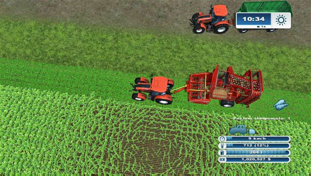 Praca tym prostym kombajnem jest niezbyt wygodna, bo nie możesz nająć do niego pracownika. - Uprawa buraka | Uprawa ziemi w Farming Simulator 2013 - Farming Simulator 2013 - poradnik do gry