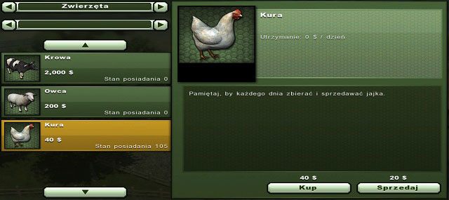 Kury kosztują niewiele i nie wymagają opieki ani karmienia. - Hodowla kur | Hodowla zwierząt w Farming Simulator 2013 - Farming Simulator 2013 - poradnik do gry