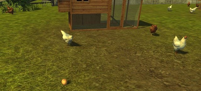 Od czasu do czasu będziemy musieli zebrać zniesione przez kury jajka. - Hodowla kur | Hodowla zwierząt w Farming Simulator 2013 - Farming Simulator 2013 - poradnik do gry