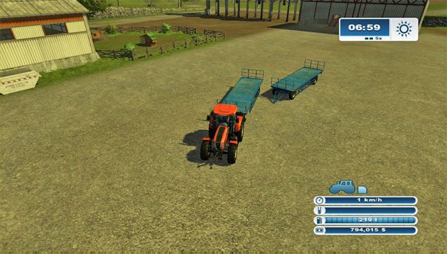 Podłączenie dwóch przyczep jedna za drugą wymaga dużo czasu. - Hodowla owiec | Hodowla zwierząt w Farming Simulator 2013 - Farming Simulator 2013 - poradnik do gry