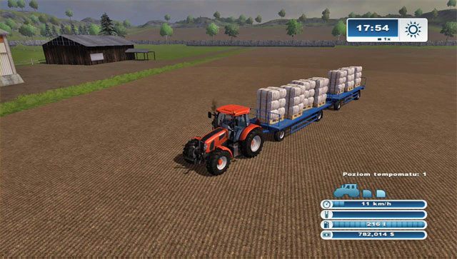 Prowadź taki zestaw BARDZO ostrożnie, by nic nie spadło. - Hodowla owiec | Hodowla zwierząt w Farming Simulator 2013 - Farming Simulator 2013 - poradnik do gry