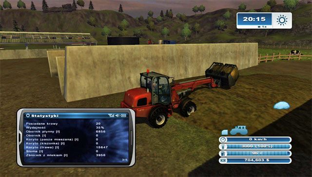 Do przenoszenia kiszonki potrzebujesz odpowiedniej końcówki do ładowacza - kup ją. - Hodowla bydła | Hodowla zwierząt w Farming Simulator 2013 - Farming Simulator 2013 - poradnik do gry