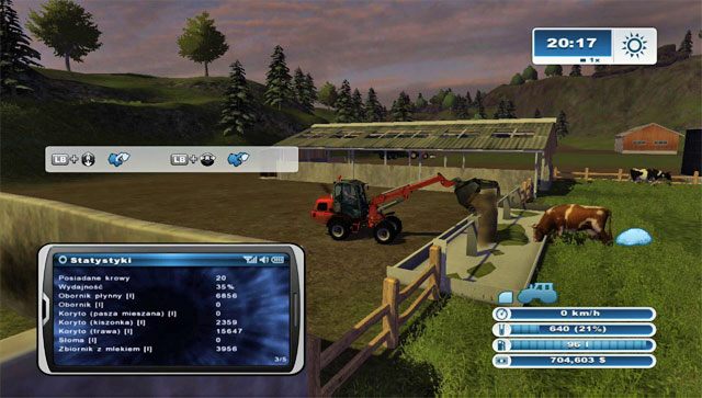 Wyładuj kiszonkę do koryta. - Hodowla bydła | Hodowla zwierząt w Farming Simulator 2013 - Farming Simulator 2013 - poradnik do gry