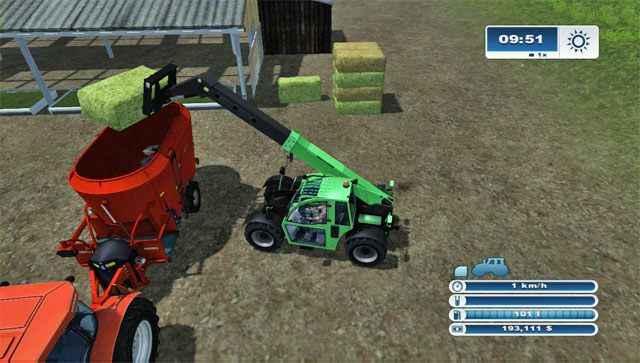 Wrzuć do paszowozu odpowiednie składniki, by wytworzyć idealną paszę. - Hodowla bydła | Hodowla zwierząt w Farming Simulator 2013 - Farming Simulator 2013 - poradnik do gry