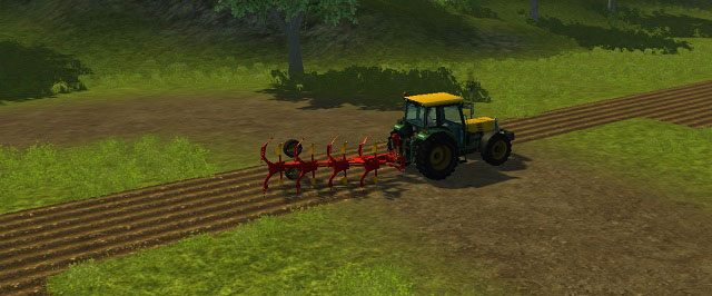 Pług można wykorzystać zarówno do łączenia jak i tworzenia nowych pól uprawnych. - Uprawa zboża | Uprawa ziemi w Farming Simulator 2013 - Farming Simulator 2013 - poradnik do gry