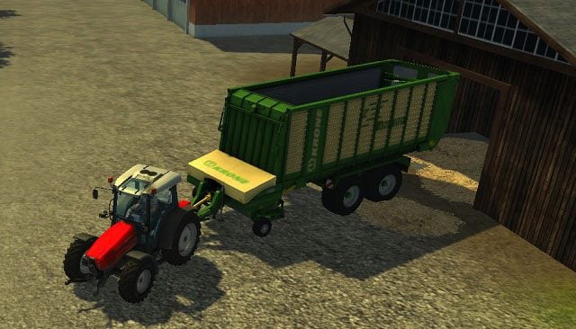 Rozładunek zebranego siana w skupie jest jedną z metod podreperowania stanu naszego konta. - Uprawa siana i trawy | Uprawa ziemi w Farming Simulator 2013 - Farming Simulator 2013 - poradnik do gry