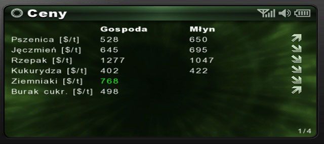 Czwarta strona dotyczy naszych finansów: pokazany jest bilans zysków i strat do dwóch dni wstecz - Opcje, mapy, PDA | Podstawy Farming Simulator 2013 - Farming Simulator 2013 - poradnik do gry