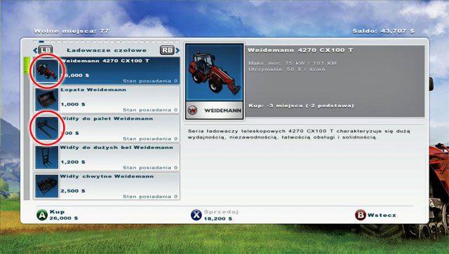 W grze pojawiają się misję drugiego typu, do których potrzebujesz zakupić podnośnik widłowy - Misje transportowe | Misje w Farming Simulator 2013 - Farming Simulator 2013 - poradnik do gry