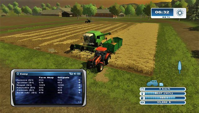 Wraz z zakupem nowego kombajnu zwiększy się efektywność i wygoda koszenia. - Zakup nowego kombajnu | Uprawa ziemi w Farming Simulator 2013 - Farming Simulator 2013 - poradnik do gry