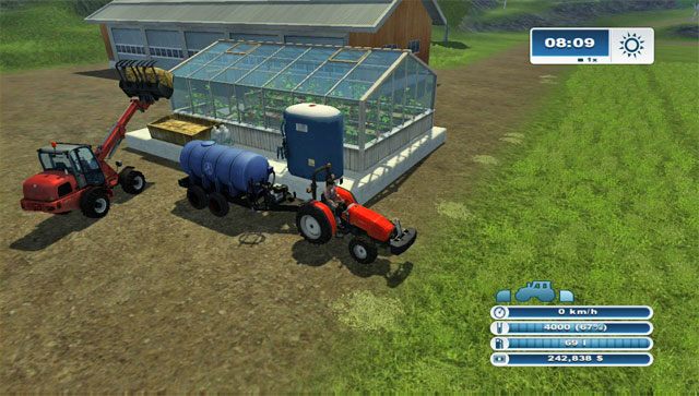 Dostarcz obornik i wodę do tych budynków, aby hodowla się rozpoczęła. - Budowanie dodatkowych budynków w Farming Simulator 2013 - Farming Simulator 2013 - poradnik do gry