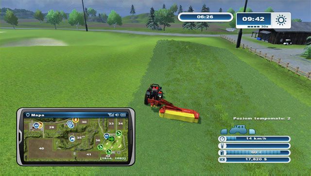 Później warto zmienić ciągnik na nieco lepszy. - Koszenie trawy | Misje w Farming Simulator 2013 - Farming Simulator 2013 - poradnik do gry