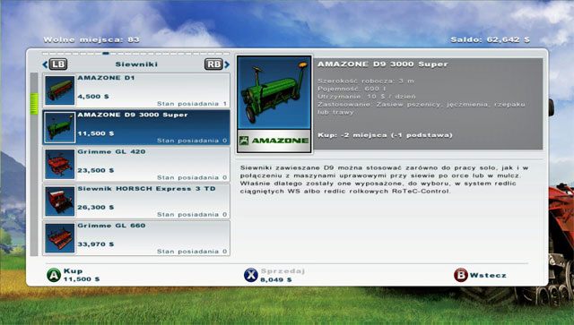 Czas na kupno nowego, lepszego siewnika. - Zakup nowych urządzeń - siewnik | Uprawa ziemi w Farming Simulator 2013 - Farming Simulator 2013 - poradnik do gry