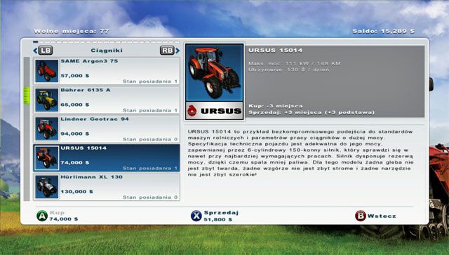 Lepsze narzędzia wymagają także silniejszych maszyn do ich obsługi. - Zakup nowych urządzeń - siewnik | Uprawa ziemi w Farming Simulator 2013 - Farming Simulator 2013 - poradnik do gry