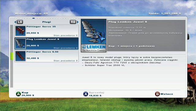 Aby połączyć pola musisz kupić płóg. - Łączenie pól | Uprawa ziemi w Farming Simulator 2013 - Farming Simulator 2013 - poradnik do gry