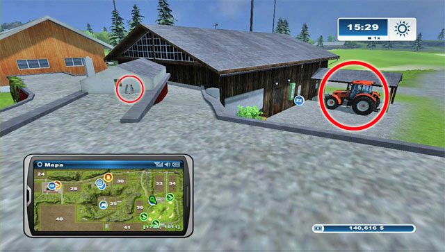 Podkowa jest na dachu budynków na północ od pola golfowego - Obszar C - podkowy 25 - 36 | Podkowy w Farming Simulator 2013 - Farming Simulator 2013 - poradnik do gry