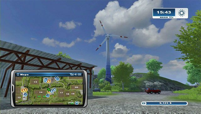 To naprawdę bardzo droga inwestycja, ale jeśli masz już rozbudowane gospodarstwo z dużą liczbą ciągników i sprzętów możesz sobie taki wiatrak sprawić - Budynki | Budowanie dodatkowych budynków w Farming Simulator 2013 - Farming Simulator 2013 - poradnik do gry