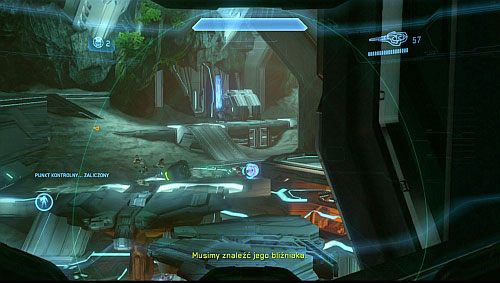 Z góry będziesz widział nadbiegających przeciwników, których będziesz mógł łatwo zastrzelić - Reaktywacja kartografu | Rekwiem - Kampania | Halo 4 - Halo 4 - poradnik do gry