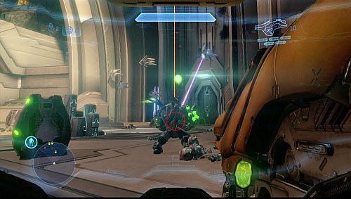 Wejdź wyżej, gdzie Strażnicy będą walczyć z Hunterami - Dostań się do portalu; Terminal 1 | Rekwiem - Kampania | Halo 4 - Halo 4 - poradnik do gry