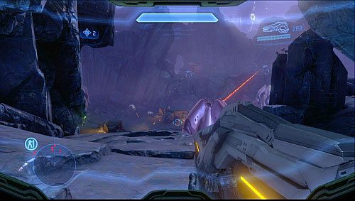 W pomieszczeniu z konsolą, przejdź przez portal po prawej stronie - Odnajdź drugi pylon | Prekursor - Kampania | Halo 4 - Halo 4 - poradnik do gry