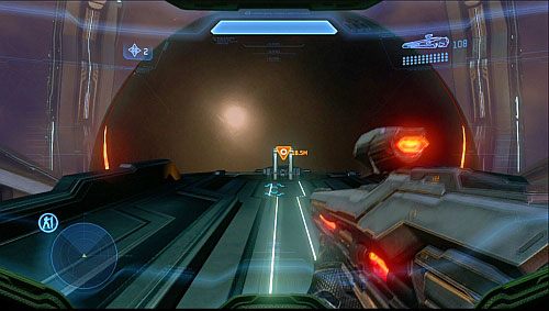 Kiedy zabijesz wszystkich, ponownie wejdź na platformę po lewej stronie i wejdź do góry - Dotrzyj do nadajnika | Prekursor - Kampania | Halo 4 - Halo 4 - poradnik do gry