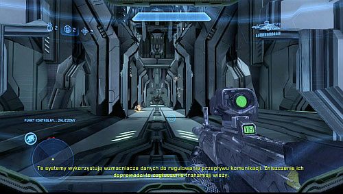 Kiedy otworzysz drugie drzwi w środku wieży, zostaniesz zaatakowany przez Crawlery oraz Watchera - Dezaktywuj drugą wieżę | Dezaktywacja - Kampania | Halo 4 - Halo 4 - poradnik do gry