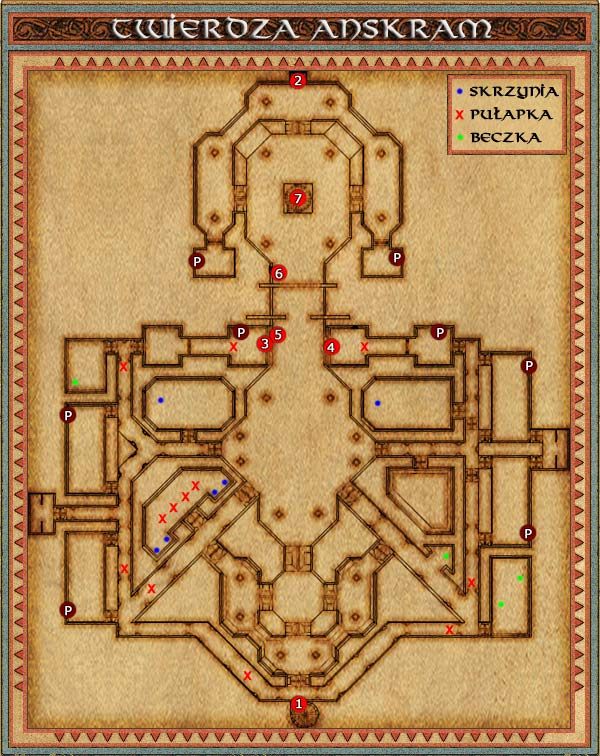 Głównym naszym zadaniem do wykonania w tej lokacji jest zniszczenie wszystkich, (wyglądają jak kominek z drabiną w środku) portali impów (P) - Sturmford | Might & Magic IX Writ of Fate - Might & Magic IX: Writ of Fate - poradnik do gry