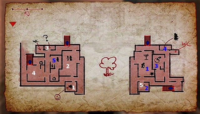 1 - Pokój Luciusa - Mapa posiadłości | Podstawy rozgrywki | Lucius - Lucius - poradnik do gry
