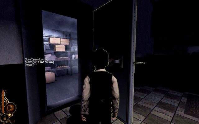 Następnie podejdź do drzwi chłodni i je zamknij (LPM) - 1 - Cold As Hell | Opis przejścia | Lucius - Lucius - poradnik do gry