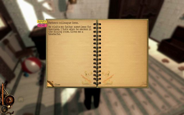 Po odzyskaniu kontroli nad postacią naciśnij Q aby przeczytać nowy wpis - 2 - Smoking Kills | Opis przejścia | Lucius - Lucius - poradnik do gry