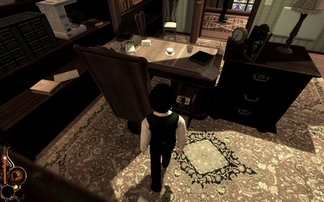 Podejdź do biurka i zabierz z szafki naboje - 12 - Shoot For Education | Opis przejścia | Lucius - Lucius - poradnik do gry