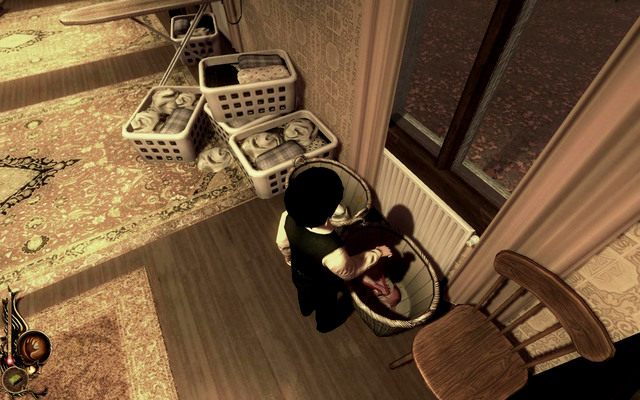 Pozbieraj ją i zanieś do pralni, wrzucając do odpowiednich koszyków - Poradnik do gry - Prace domowe (Chores) | Lucius - Lucius - poradnik do gry