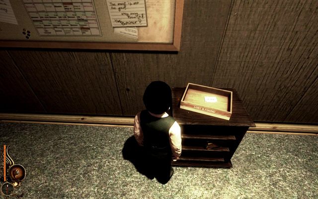 Kaseta znajduje się w pudełku rzeczy znalezionych na pierwszym piętrze - 14 - Overdose Of Fumes | Opis przejścia | Lucius - Lucius - poradnik do gry