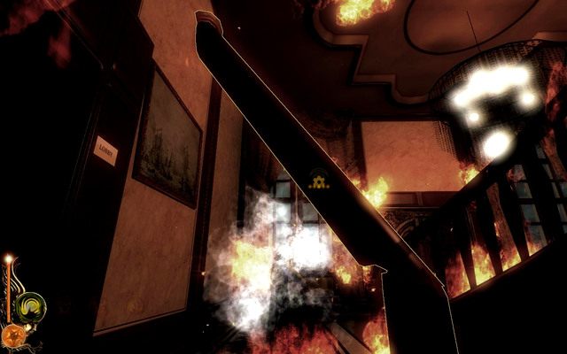 Kiedy Charles będzie zajęty gaszeniem podłogi, zrzuć na niego kolumnę używając telekinezy - 16 - The End Is Here | Opis przejścia | Lucius - Lucius - poradnik do gry