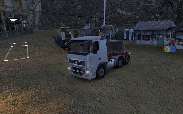 Jednym z miejsc gdzie zaparkować jest łatwiej jest kamieniołom - ETS2: Parkowanie przyczepy - Euro Truck Simulator 2 - poradnik do gry