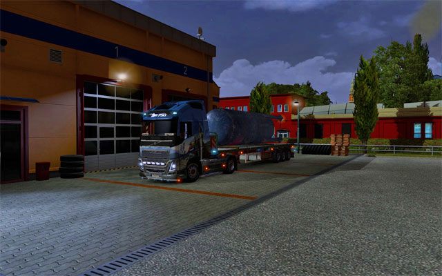 W mgnieniu oka znajdziesz się w serwisie - ETS2: Wypadek i wezwanie pomocy drogowej - Euro Truck Simulator 2 - poradnik do gry