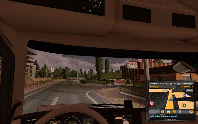 Gdy kierowca zacznie odczuwać zmęczenie zaczną się pojawiać komunikaty o byciu zmęczonym oraz o konieczności znalezienie miejsca na odpoczynek - ETS2: Warunki atmosferyczne i odpoczynek kierowcy - Euro Truck Simulator 2 - poradnik do gry