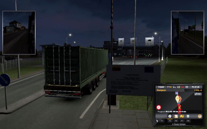 Na szczęście ETS2 nie symuluje prawdziwych, wielogodzinnych kolejek, które pojawiają się w rzeczywistości na granicach, a samo przekroczenie granicy jest dość szybkie - ETS2 Bałtycki szlak: Granice państwowe - Euro Truck Simulator 2 - poradnik do gry