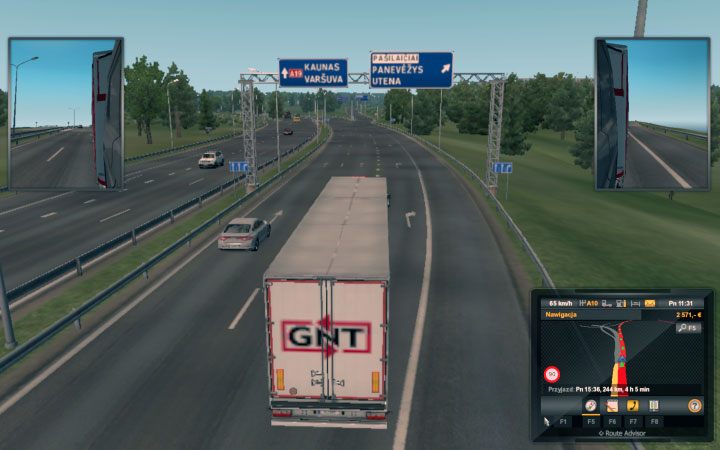 Ilość autostrad na Litwie nie jest zbyt duża, ale gdy już są infrastruktura jest urządzona wzorowo - ETS2 Bałtycki szlak: Charakterystyka dróg państw - Euro Truck Simulator 2 - poradnik do gry